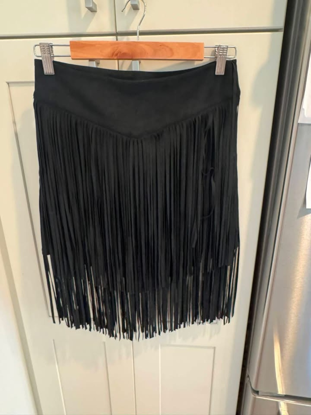 Idyllwind Black Fringe Mini Skirt